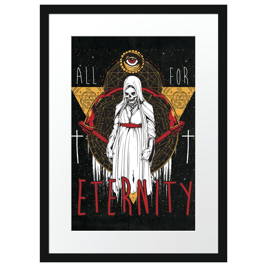 Gerahmtes Poster All For Eternity Black