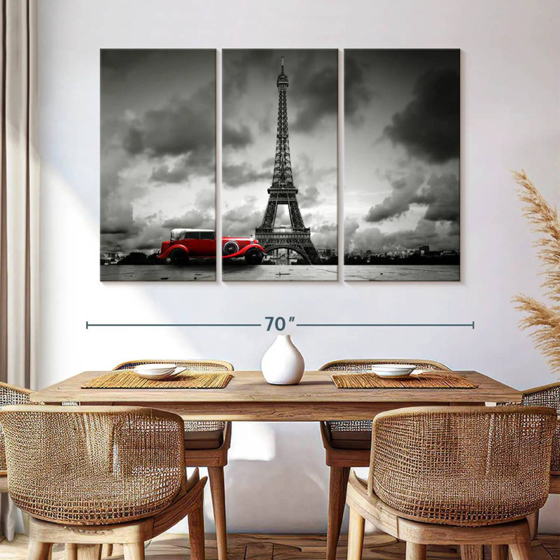 Sebbie Paris Vintage Car Pop, 24" H x 38" W