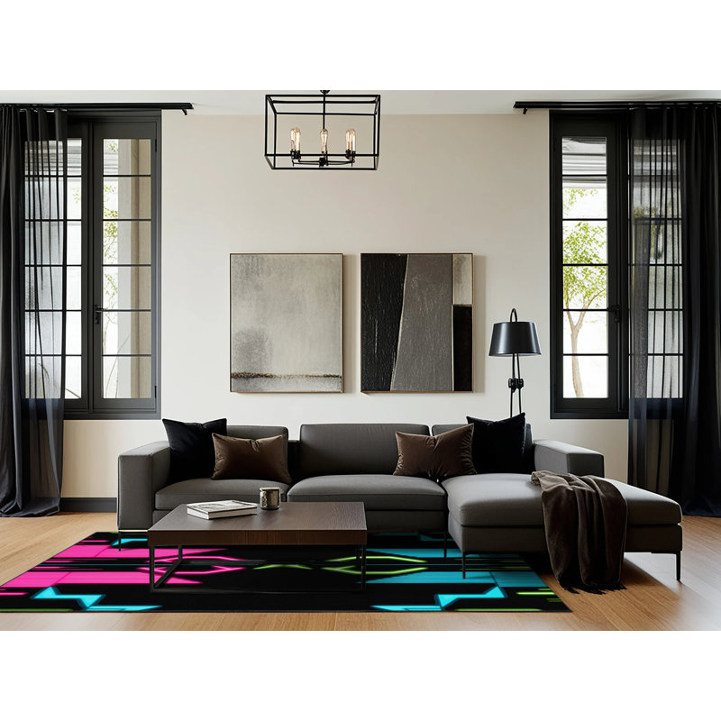 Prism Vortex Rug, Round 6'