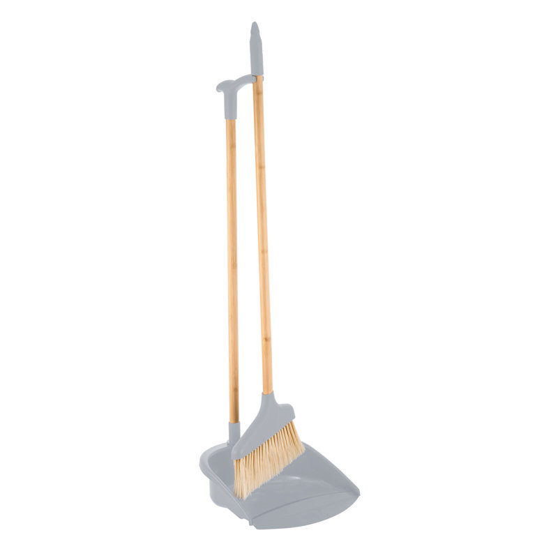 Broom And Dustpan Set, Grey