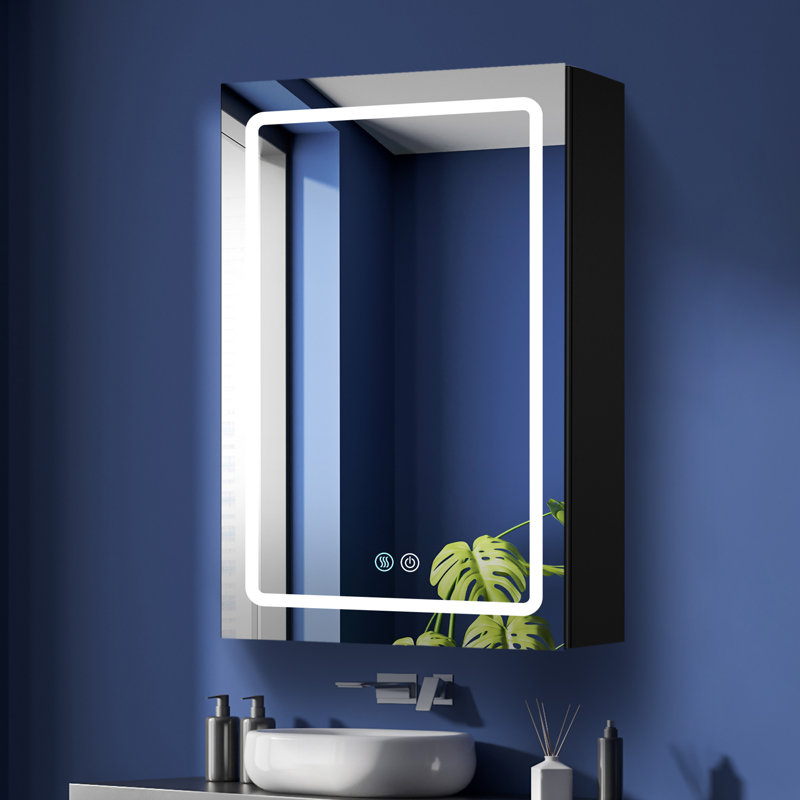 Miroir avec armoires à pharmacie Gawin, À gauche