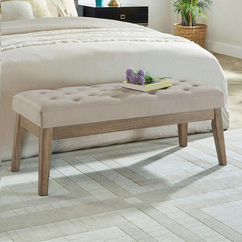 Banc rembourré Hrafn, Taupe