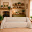 Cotton Sofa Covers Large 3 Seater Beige 180 x 300 cm