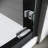 Sliding Shower Glass Door 44 - 48 In. W X 72 H, Adjustable Semi Pattern, Thick Clear Tempered Glass, 304 Stainless Steel Handles, Black Hue 48In. 72In. H Door, Manifestation, Attribute
