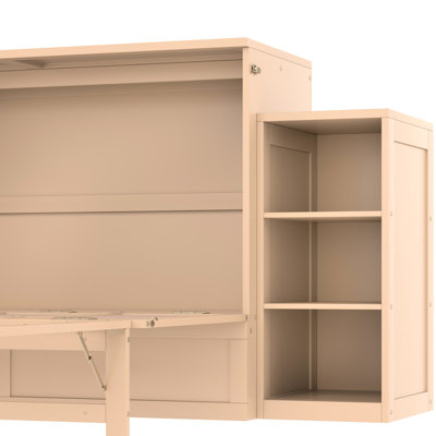Queen Bed With Golden Color, Ample Storage And Minimalist Style, Ideal For Compact Living Areas In Shade, - Equipped Minimalist, Bedrooms
