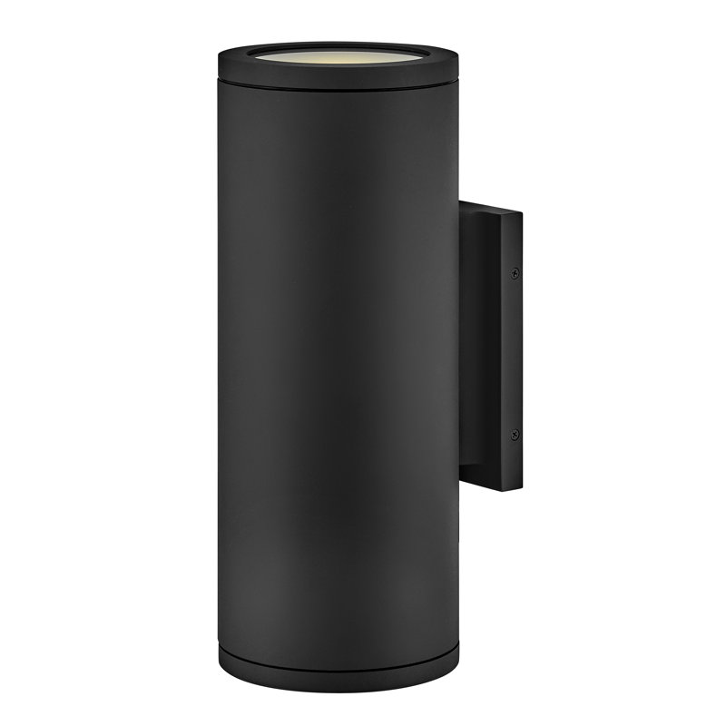 Hinkley Silo Down Light Wall Mount Lantern, Black