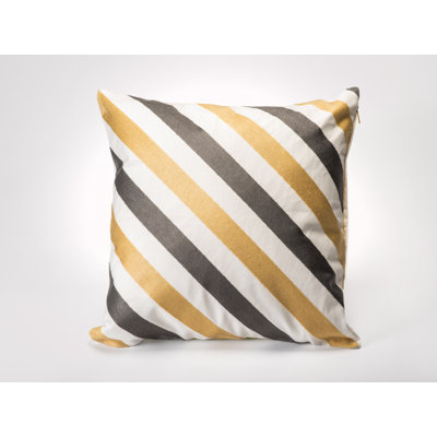 Striped Cotton Outdoor Throw Pillow
