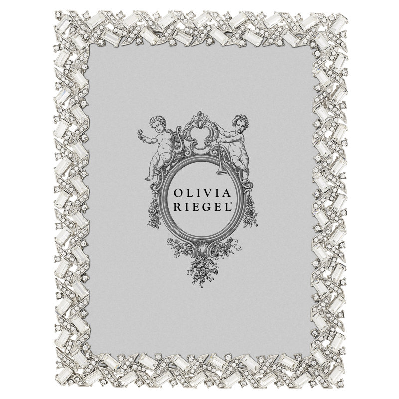 Silver Hamilton Picture Frame, Crystal