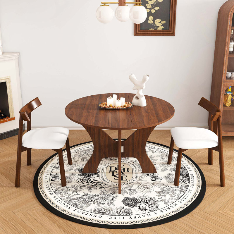 Ensemble de salle à manger pliable 3PCS, Walnut