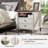 Rushville Farmhouse 2 - Drawers Nightstand with Charging Station, Tall Rustic Wood Square End Table with Open Shelf-95008833