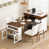 Creamy White,Walnut
