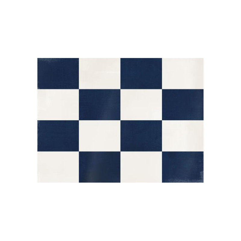 Nautical Flag I Print by Barclay Butera, 24" H x 32" W x 1.5" D, Glass Coat