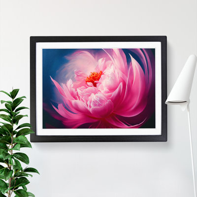 Dramatic Peony Flower - Single Picture Frame Print