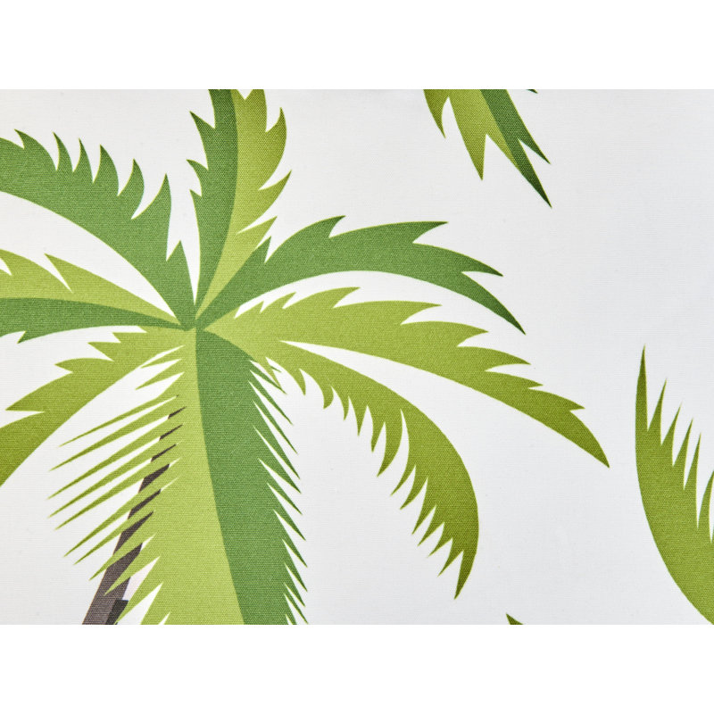 Indoor / Outdoor Green, White Square Cushion