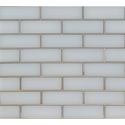 Rivella Subway 4 in. x 12 in. Glossy Glass Wall Tile