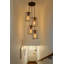 Leatrice 4-Light Industrial Style Cage Black Copper Cluster Pendant