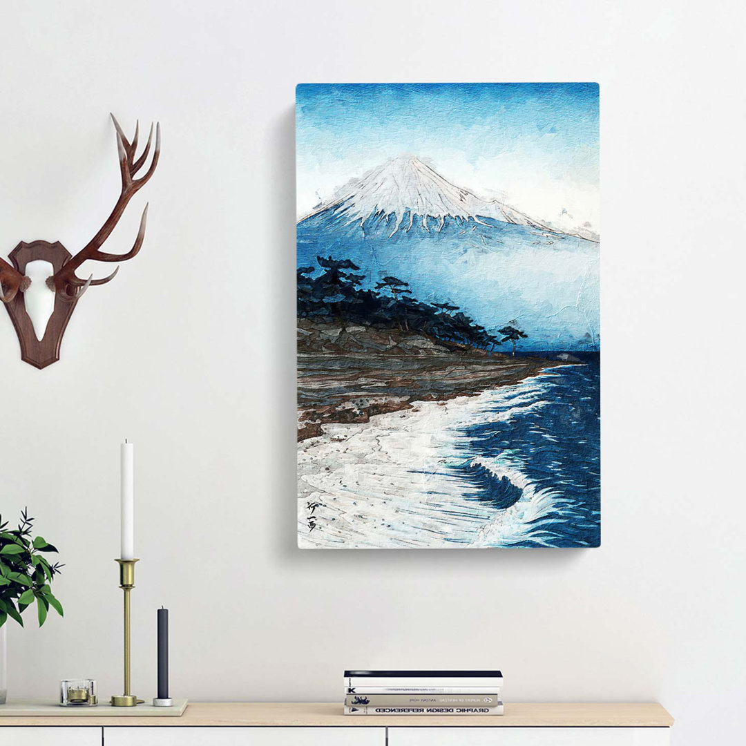 View of Mt. Fuji by Tsuchiya Koitsu - Wrapped Canvas