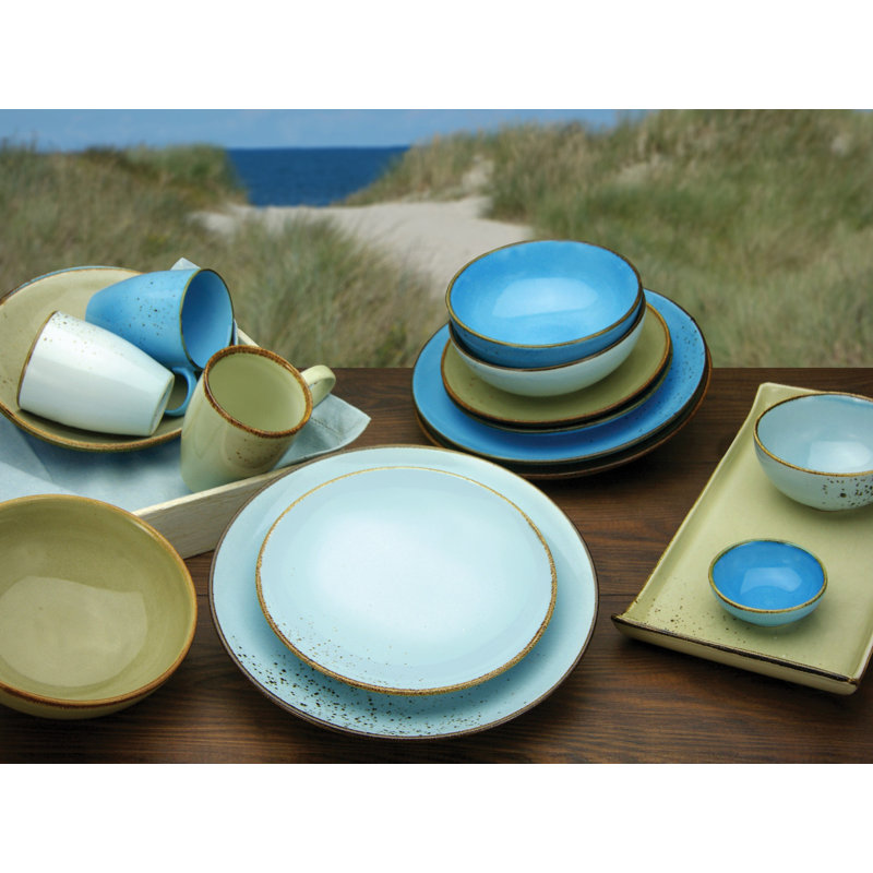 Nature Speiseteller 6-tlg  Natur Collection, Light blue