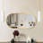 Stavya 36"H x 18"W Modern Minimalist Wall Mounted Oval Vanity Metal Mirror-556987474