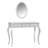 Luxury Makeup Vanity Desk With Oval Mirror-1971036944