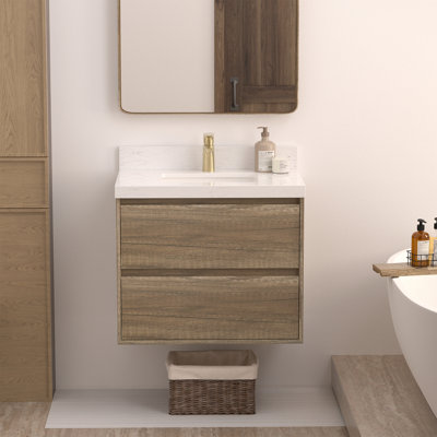 Meuble-lavabo flottant avec lavabo Tiberiu