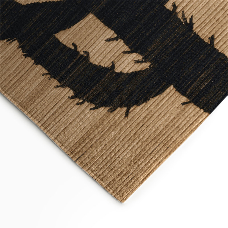 Tapis intérieur et extérieur noir Nature, Rectangle 9 pi x 12 pi