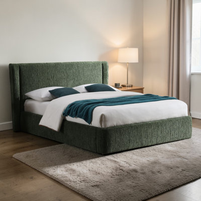 Lit chenille vert foncé (aucun outil requis)