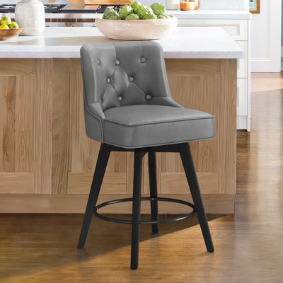 Bianny Swivel Upholstered Counter Stool