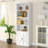 6 Tier Bookshelf And Bookcase, Wooden Bookshelves With Cabinet Doors-2008002671