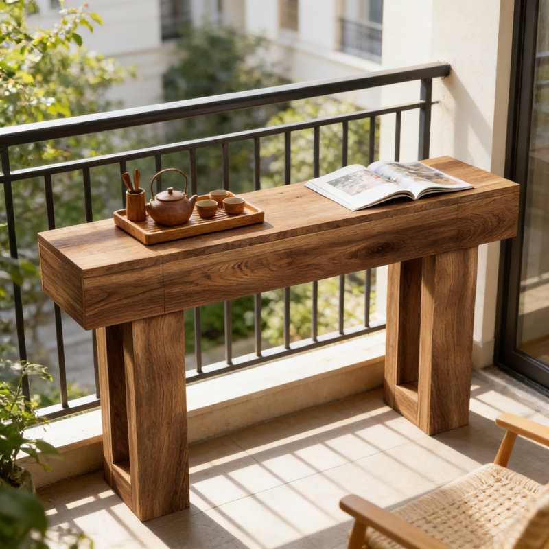 Console de 63 pouces extra longue, table de canapé étroite pour canapé derrière, table de vestibule et de couloir avec finition rustique vieillie et rangement ouvert