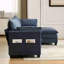 Canapé modulaire surdimensionné surdimensionné avec repose-pieds mobile, ensemble de canapés en velours côtelé moderne de 102 pouces à 4 places, canapé convertible en forme de L pour le salon et le bureau-130920012