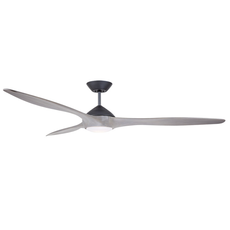 Ventilateur de plafond à del 3 pales 72 po avec commande murale et ensemble d’éclairage inclus Aitkin
