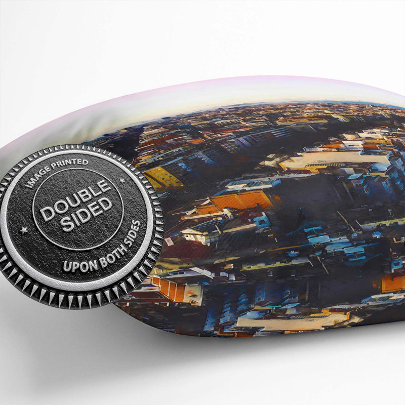Abstract Square Cushion, 55cm H x 55cm W x 20cm D