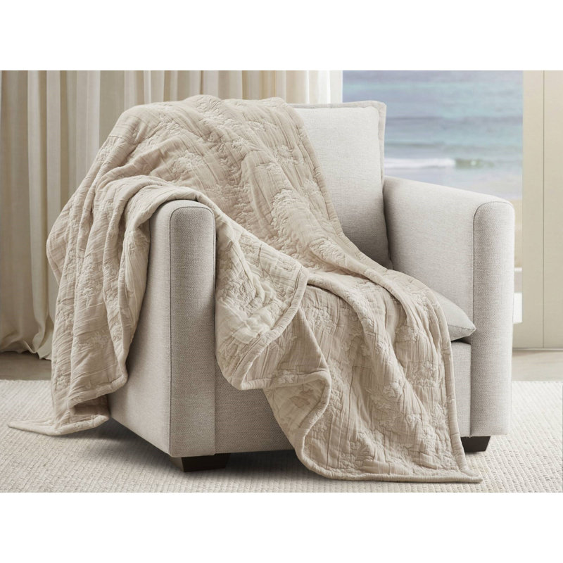Jeté en coton Catalina, Linen