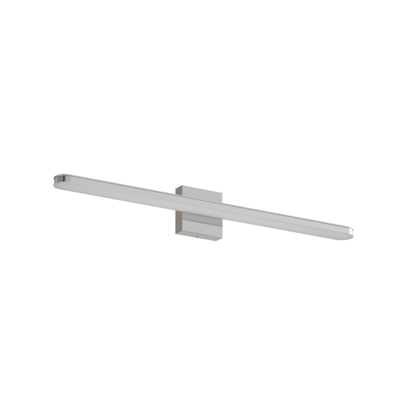Luminaire de meuble-lavabo moderne à finition chromée, H 3,3 po x l 31,5 po x P 3,3 po