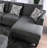 Digregorio Upholstered U-Shaped Sectional Symmetrical