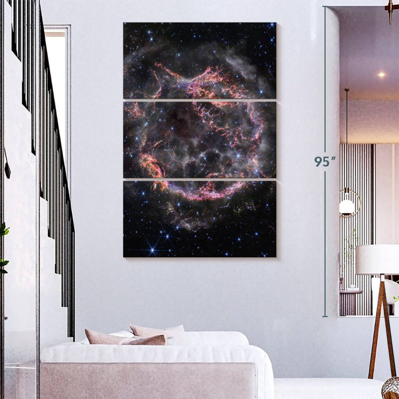 Oberle Cassiopeia A - NIRCam Image, 74" H x 48" W