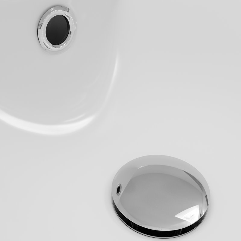 Karran Valera 19 In. Vitreous China Round Vessel Bathroom Sink With Overflow Drain