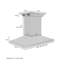 42" 400 CFM Ducted Island Range Hood in Silver-1860713800