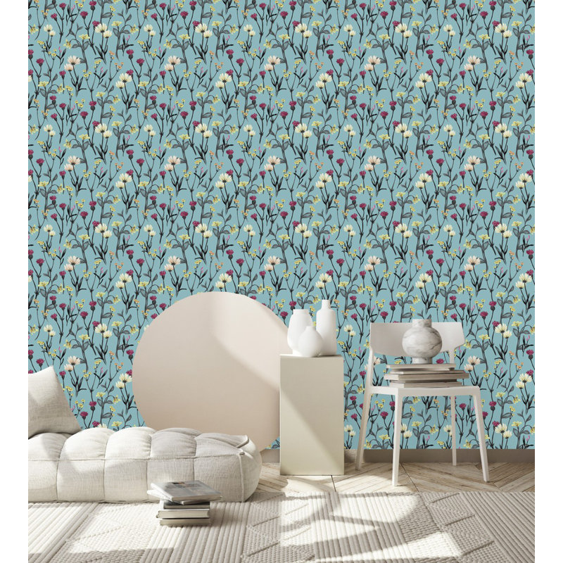 Floral Tile, 2.08' W x 10.42' L