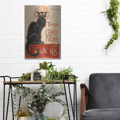 Luxe Metal Art ' Chat Noir' By Theophile Alexandre " Chat Noir " by Theophile Alexandre Steinlen