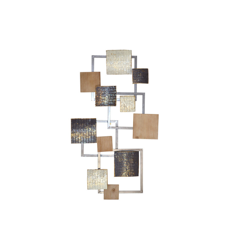 Modern Abstract Wall Decor on Metal