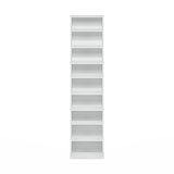 9-Shelf Multimedia Media Storage Tower Rack with Adjustable Shelves