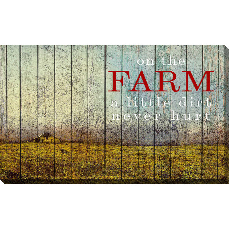 «On The Farm II», impression, H 18 po x l 30 po x P 1 po, Toile tendue