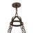 Hirth 8 - Light Steel Dimmable Wagon Wheel Chandelier