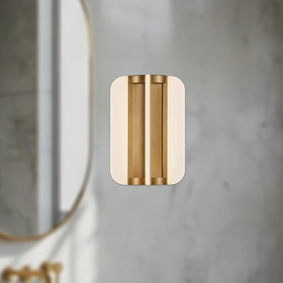 Barre de salle de bain à 3 lumières à intensité variable H 10,25 po Anders