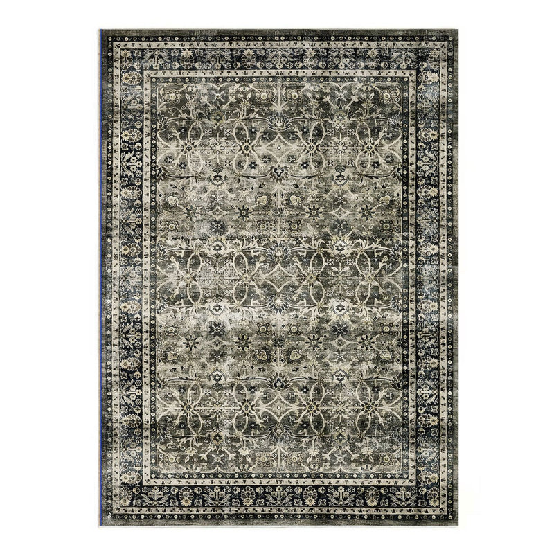 Crafters & Weavers Tibet Collection Area Rug Ultra Soft Washable Rug, Non Slip, Indoor, Stain Resistant Rugs for Living Room Bedroom Vintage Home Decor (3' x 5')