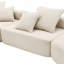 Canapé modulaire surdimensionné surdimensionné, ensemble de canapé de plancher Boucle de luxe, canapé convertible compressé, canapé spacieux rempli de mousse pour le salon, combinaison gratuite de 3 PC, 2 couleurs