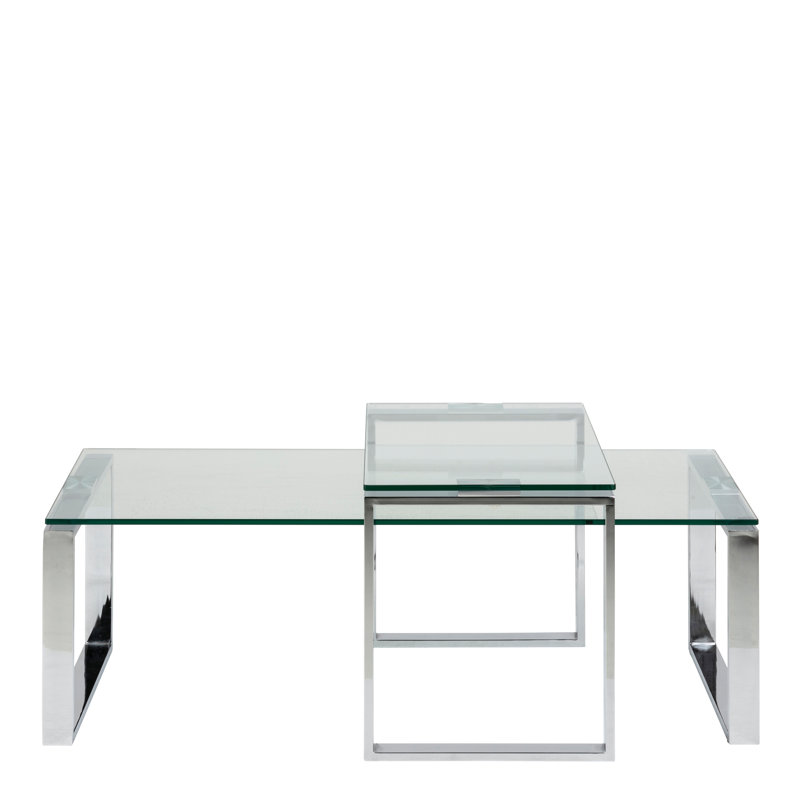 Shaylene 2 - Piece Living Room Table Set, Silver