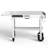 Table de gril portable pliable pour l'extérieur avec double tablette mobile et inoxydable